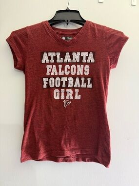NFL Atlanta Falcons Girls' Maroon Graphic Tee